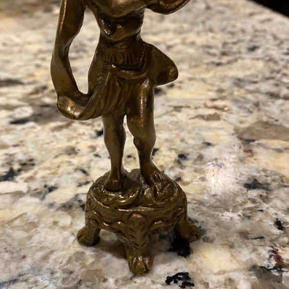 Vintage Brass Angel Cherub Figurine - Picture 3 of 6